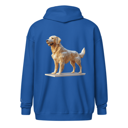 Veste à capuche épais unisexe à fermeture éclair classique - Collection Golden Retriever - Doggy Trend
