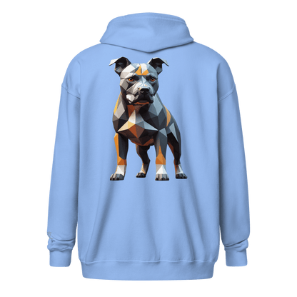 Veste à capuche épais unisexe à fermeture éclair classique - Collection Staffordshire Bull Terrier - Doggy Trend
