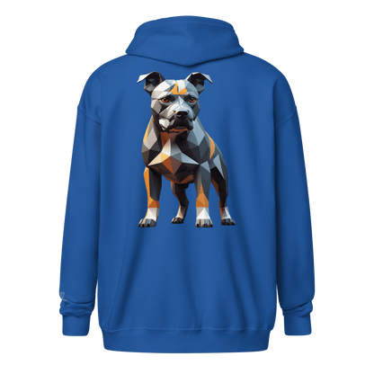 Veste à capuche épais unisexe à fermeture éclair classique - Collection Staffordshire Bull Terrier - Doggy Trend