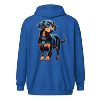Veste à capuche épais unisexe à fermeture éclair classique - Collection Teckel - Doggy Trend