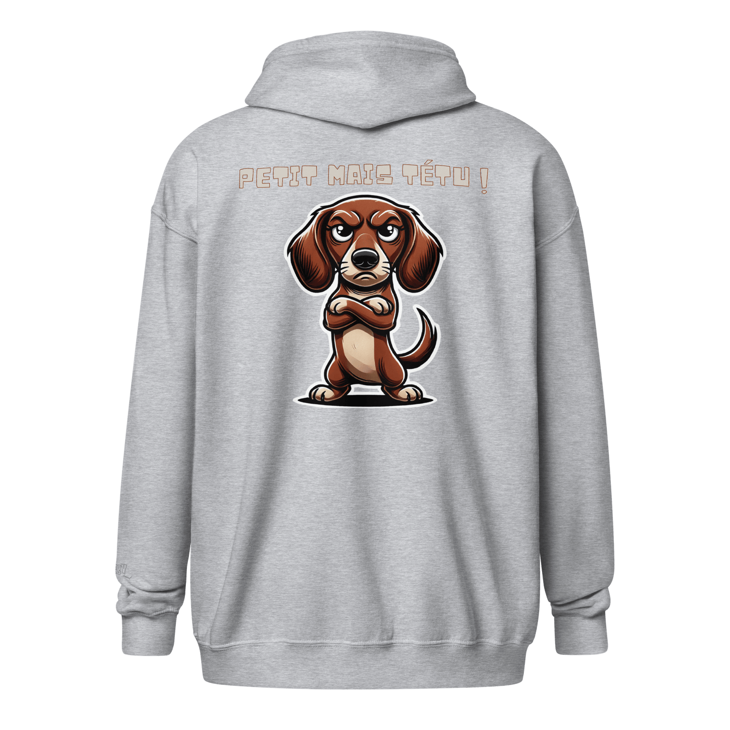 Veste à capuche épais unisexe à fermeture éclair classique - Collection Teckel - Doggy Trend