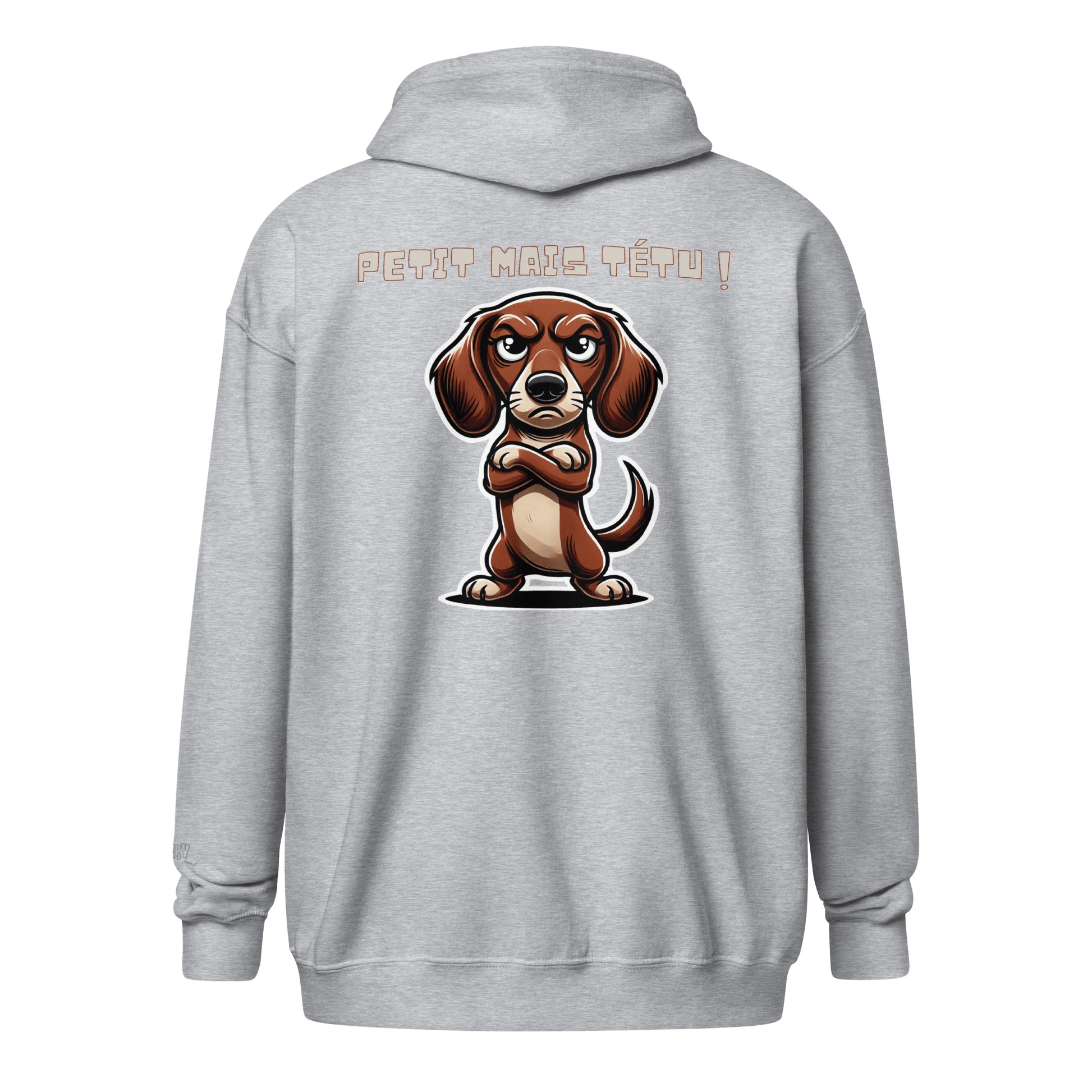 Veste à capuche épais unisexe à fermeture éclair classique - Collection Teckel - Doggy Trend