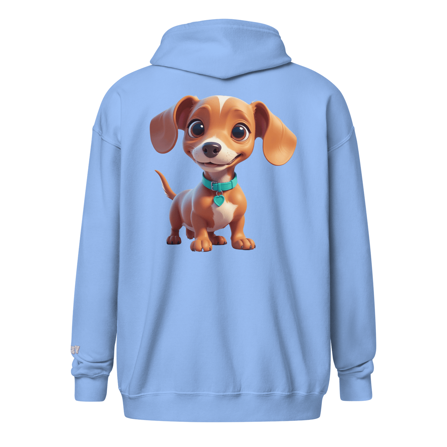 Veste à capuche épais unisexe à fermeture éclair classique - Collection Teckel - Doggy Trend
