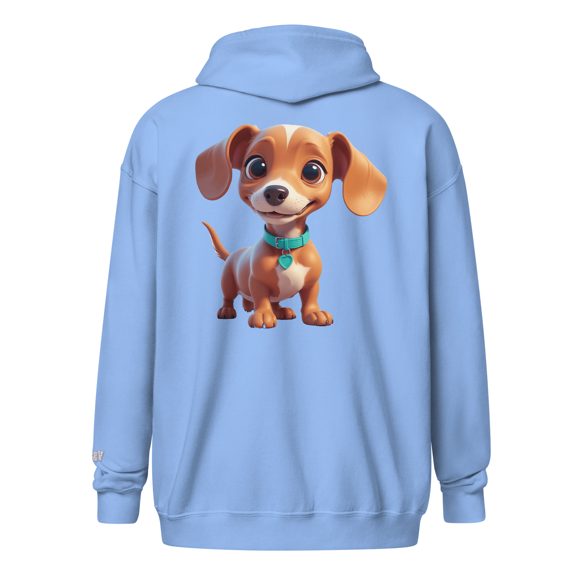 Veste à capuche épais unisexe à fermeture éclair classique - Collection Teckel - Doggy Trend
