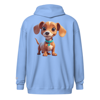 Veste à capuche épais unisexe à fermeture éclair classique - Collection Teckel - Doggy Trend