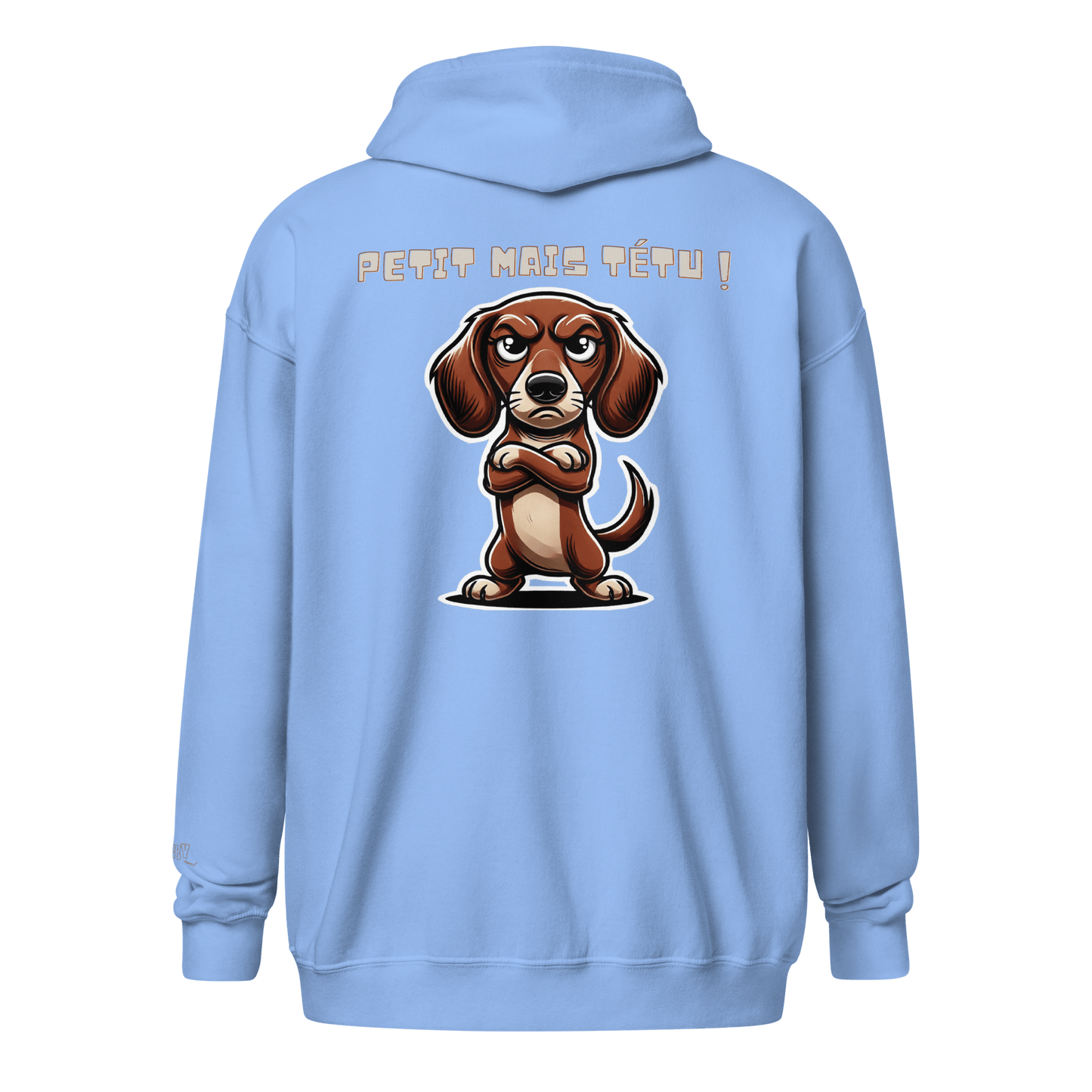 Veste à capuche épais unisexe à fermeture éclair classique - Collection Teckel - Doggy Trend