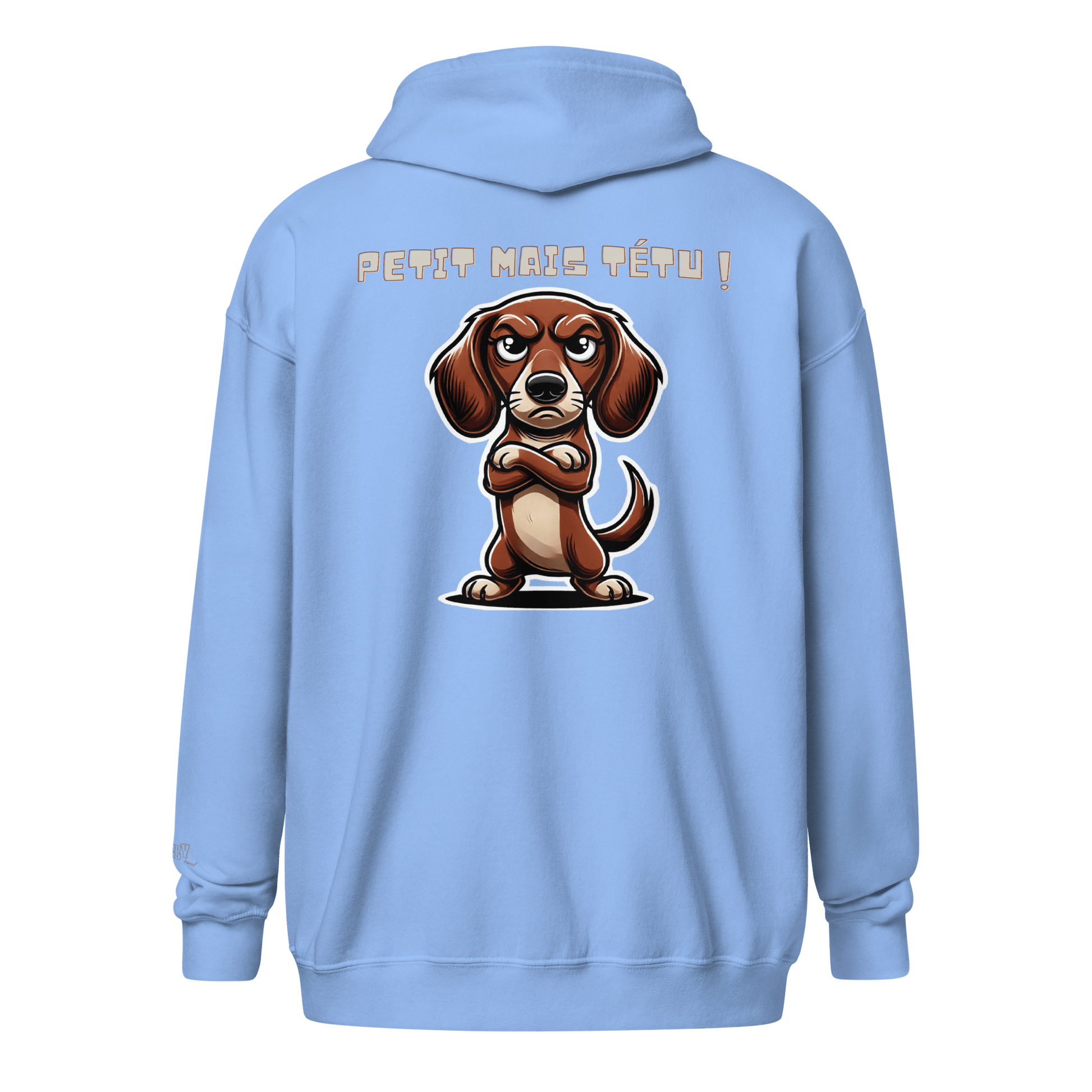 Veste à capuche épais unisexe à fermeture éclair classique - Collection Teckel - Doggy Trend