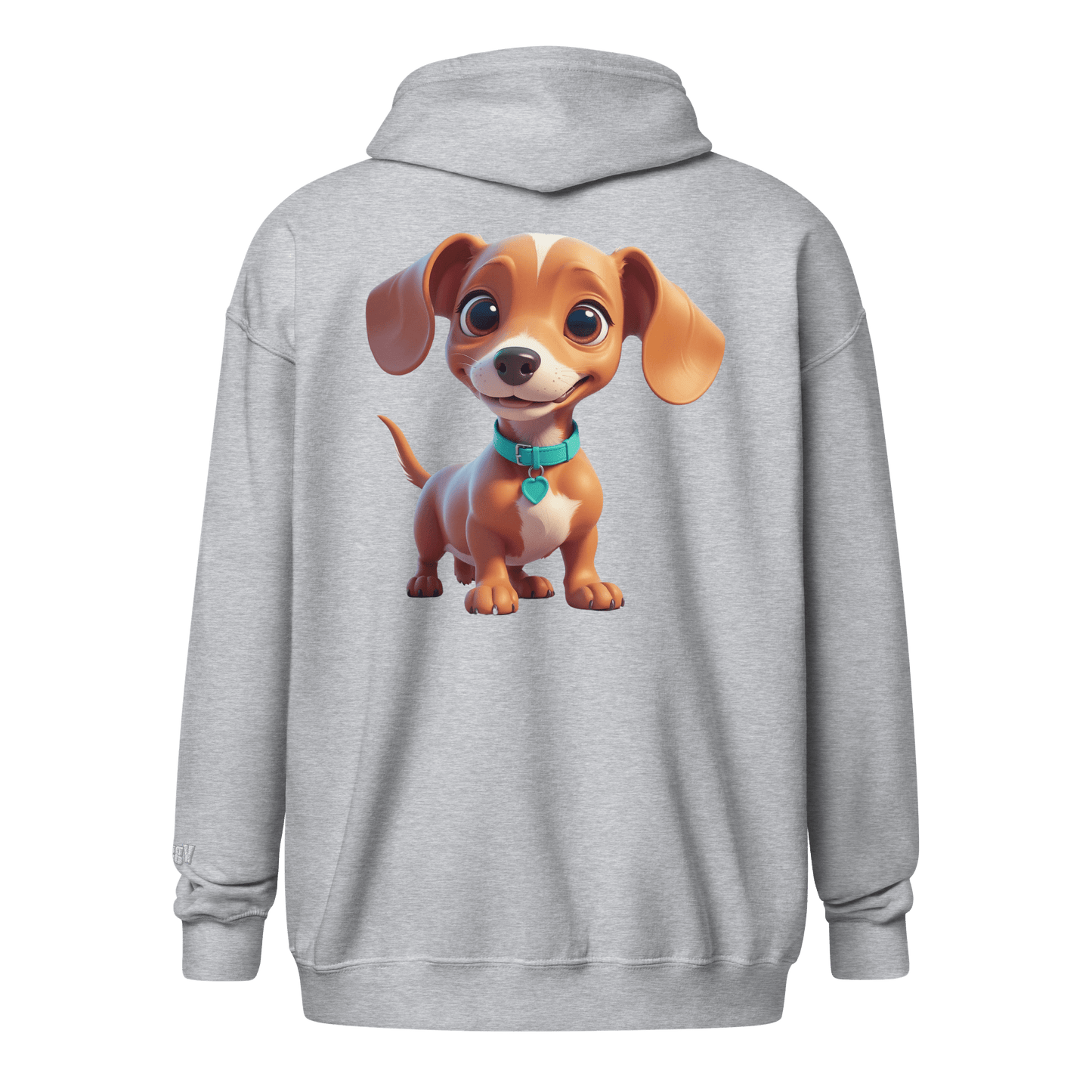 Veste à capuche épais unisexe à fermeture éclair classique - Collection Teckel - Doggy Trend