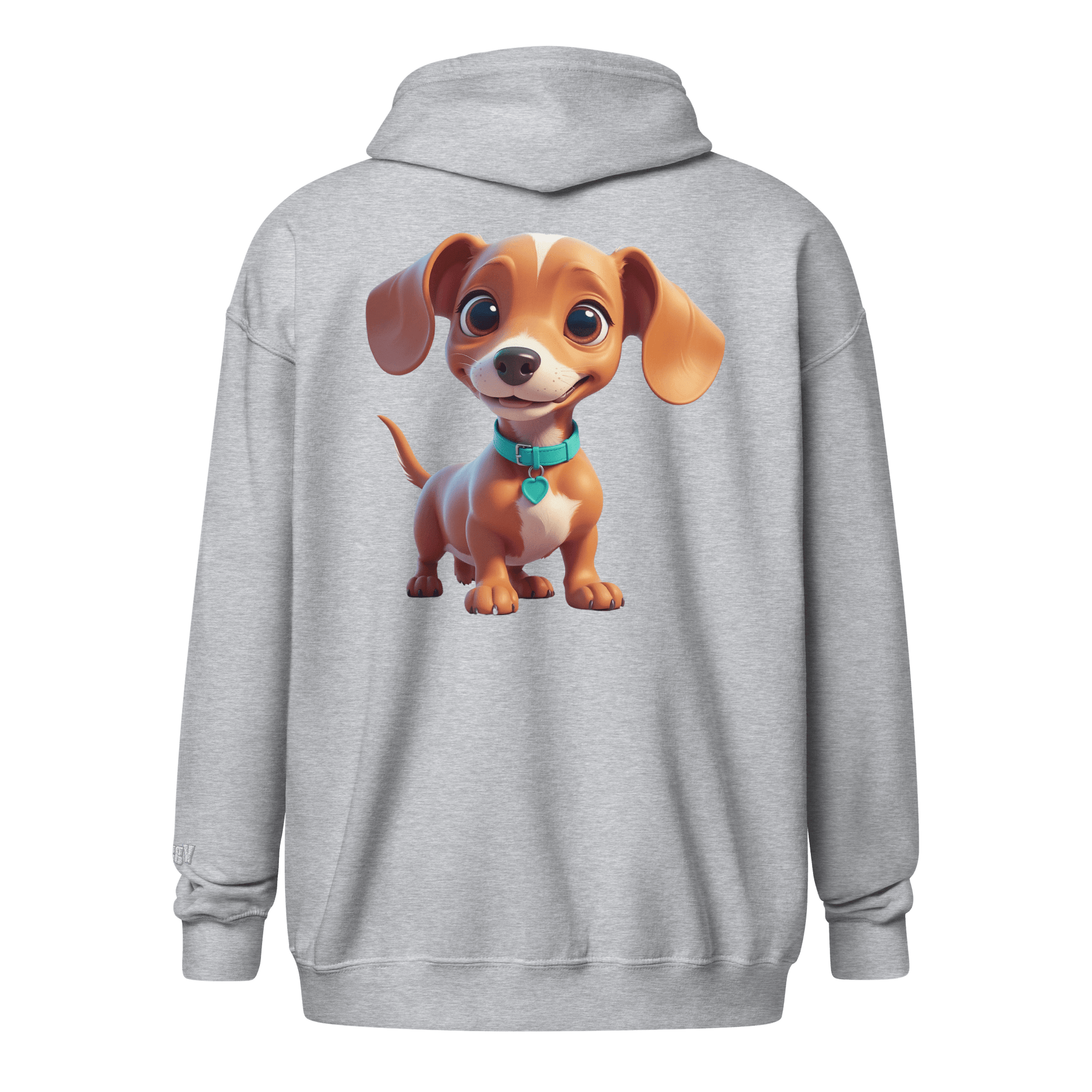 Veste à capuche épais unisexe à fermeture éclair classique - Collection Teckel - Doggy Trend