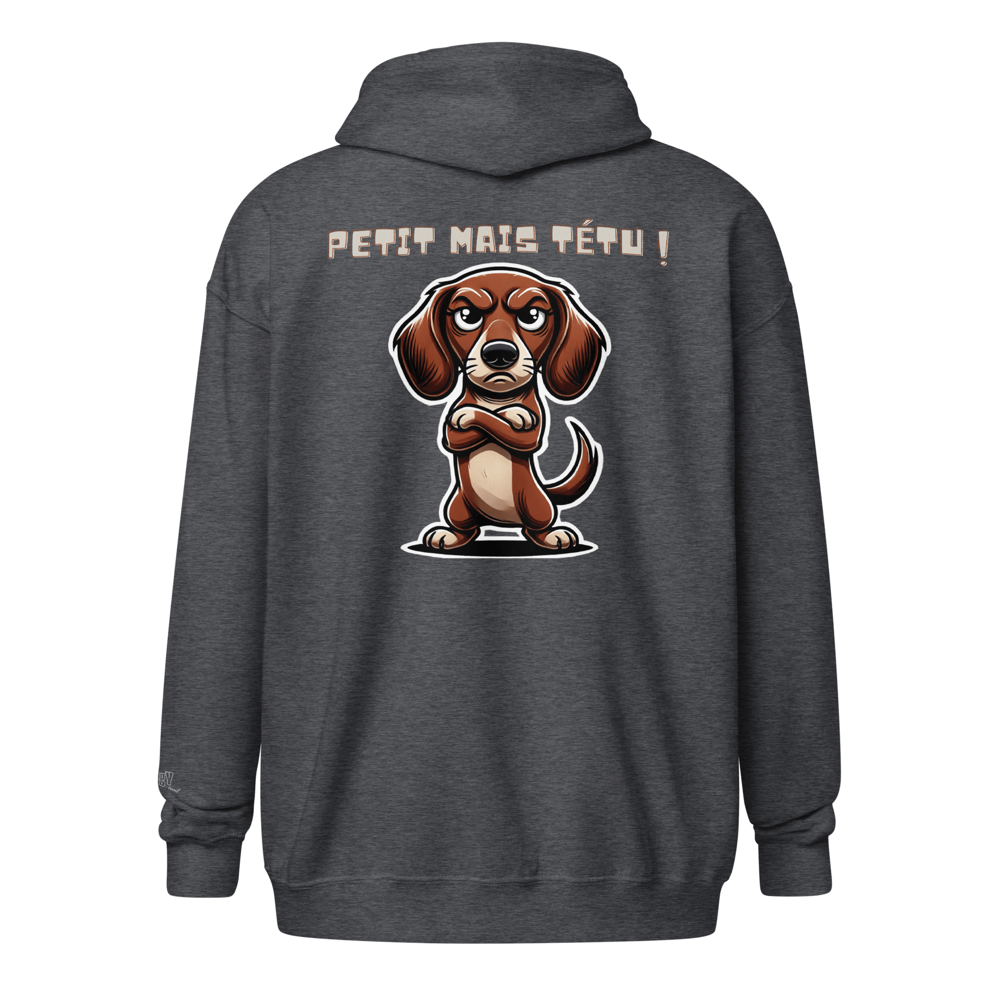Veste à capuche épais unisexe à fermeture éclair classique - Collection Teckel - Doggy Trend