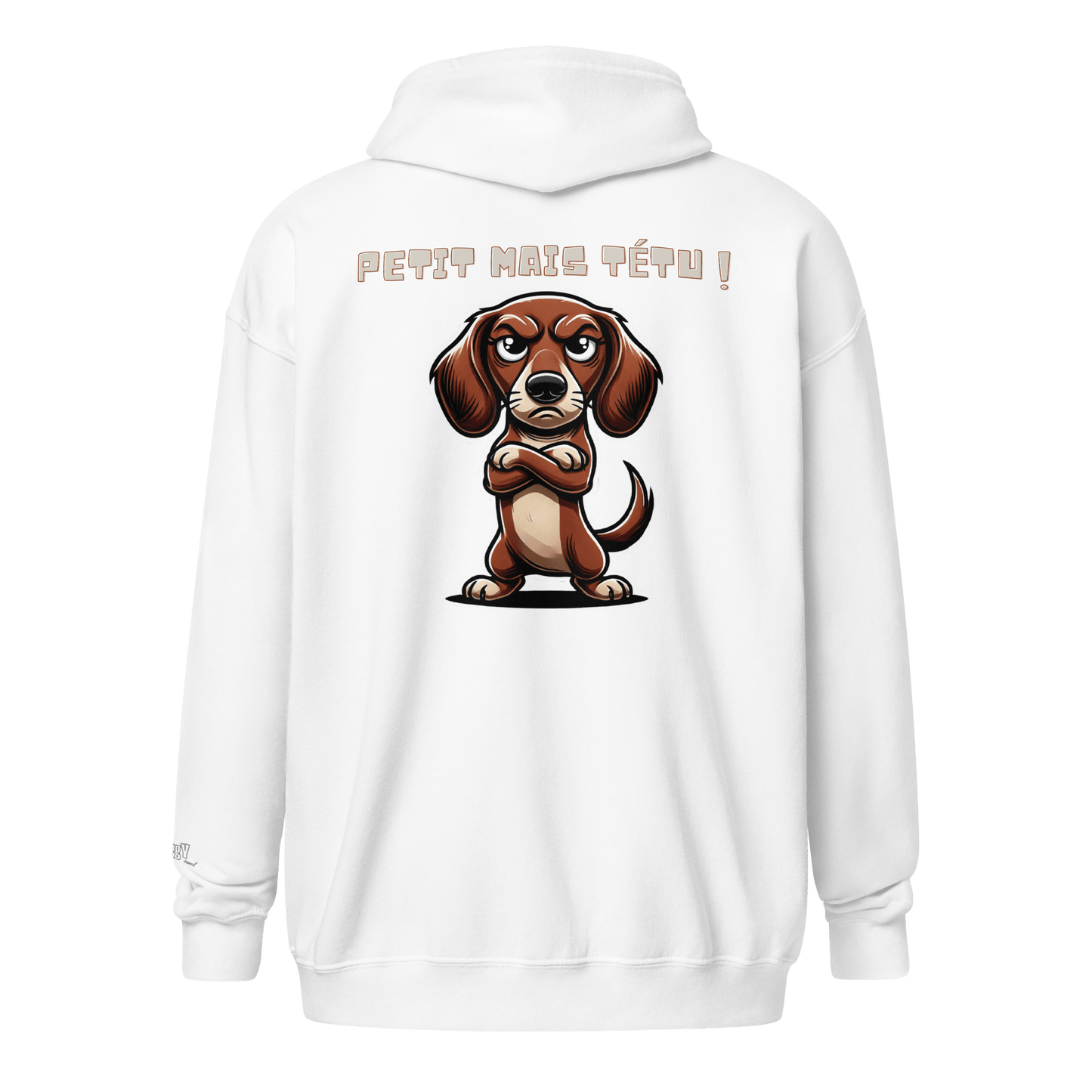 Veste à capuche épais unisexe à fermeture éclair classique - Collection Teckel - Doggy Trend