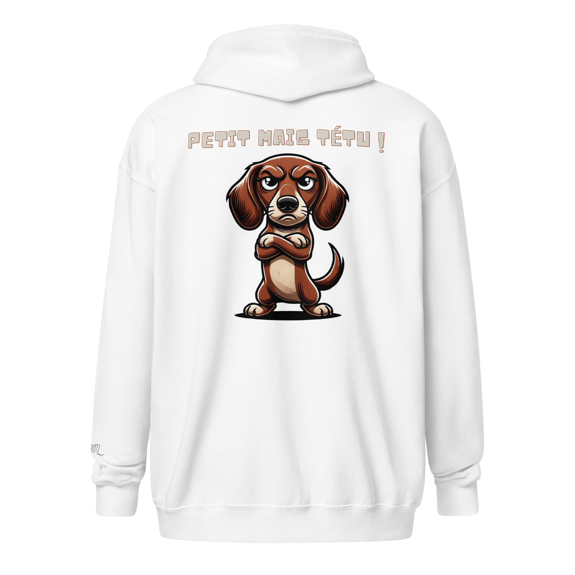 Veste à capuche épais unisexe à fermeture éclair classique - Collection Teckel - Doggy Trend