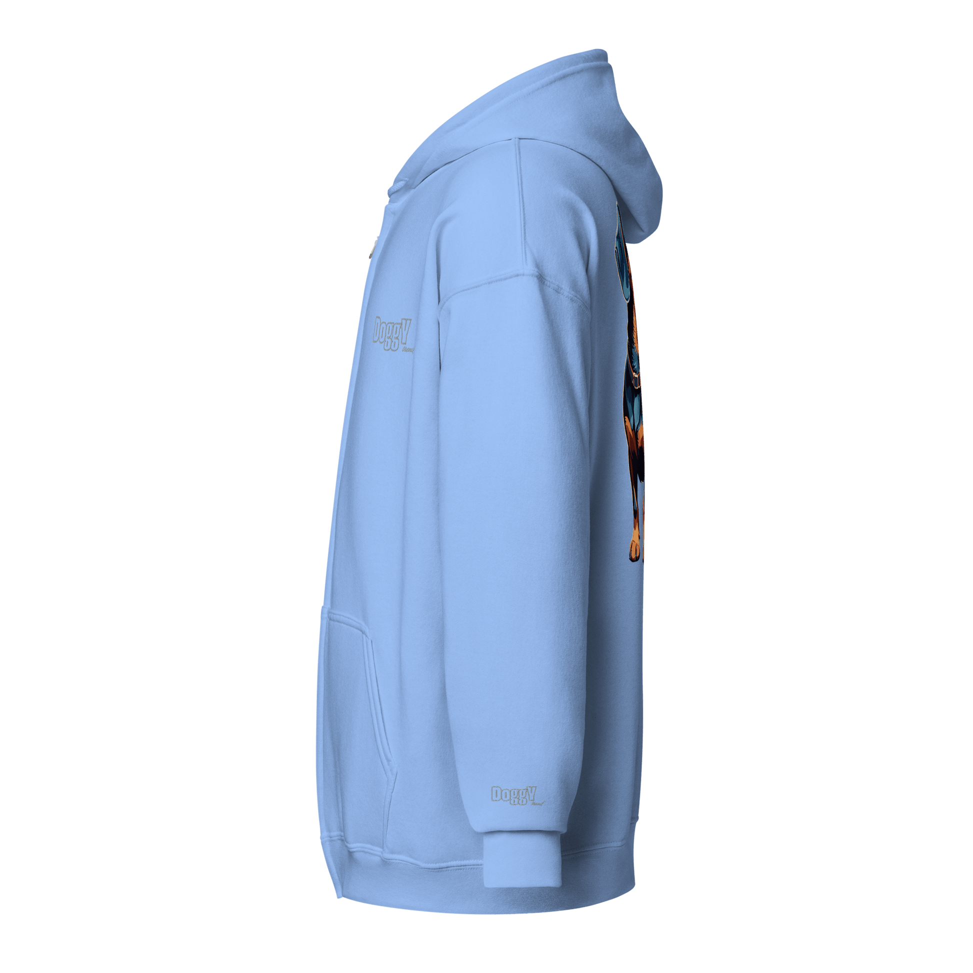 Veste à capuche épais unisexe à fermeture éclair classique - Collection Teckel - Doggy Trend