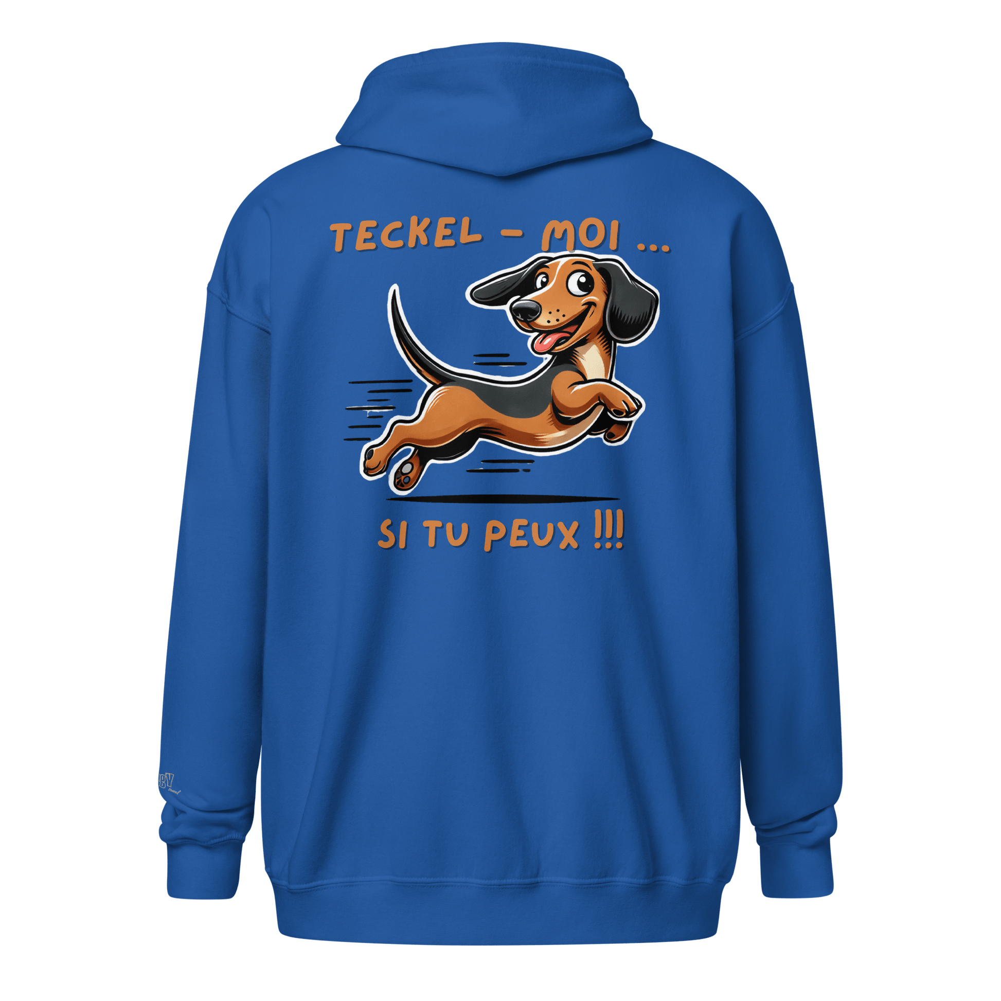 Veste à capuche épais unisexe à fermeture éclair classique - Collection Teckel - Doggy Trend