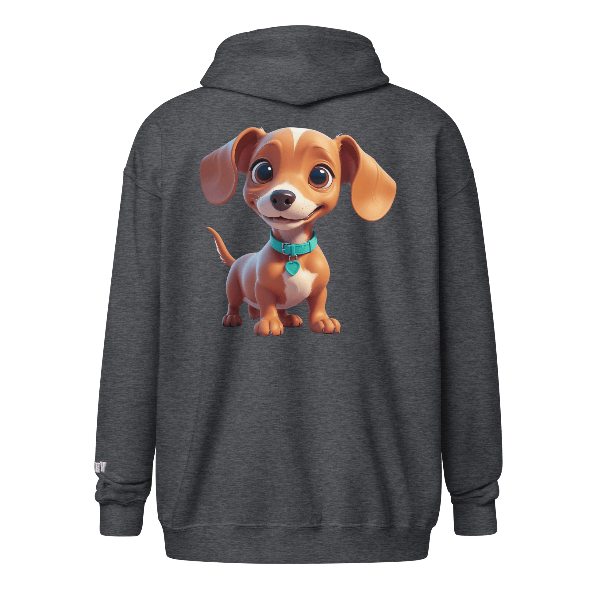 Veste à capuche épais unisexe à fermeture éclair classique - Collection Teckel - Doggy Trend