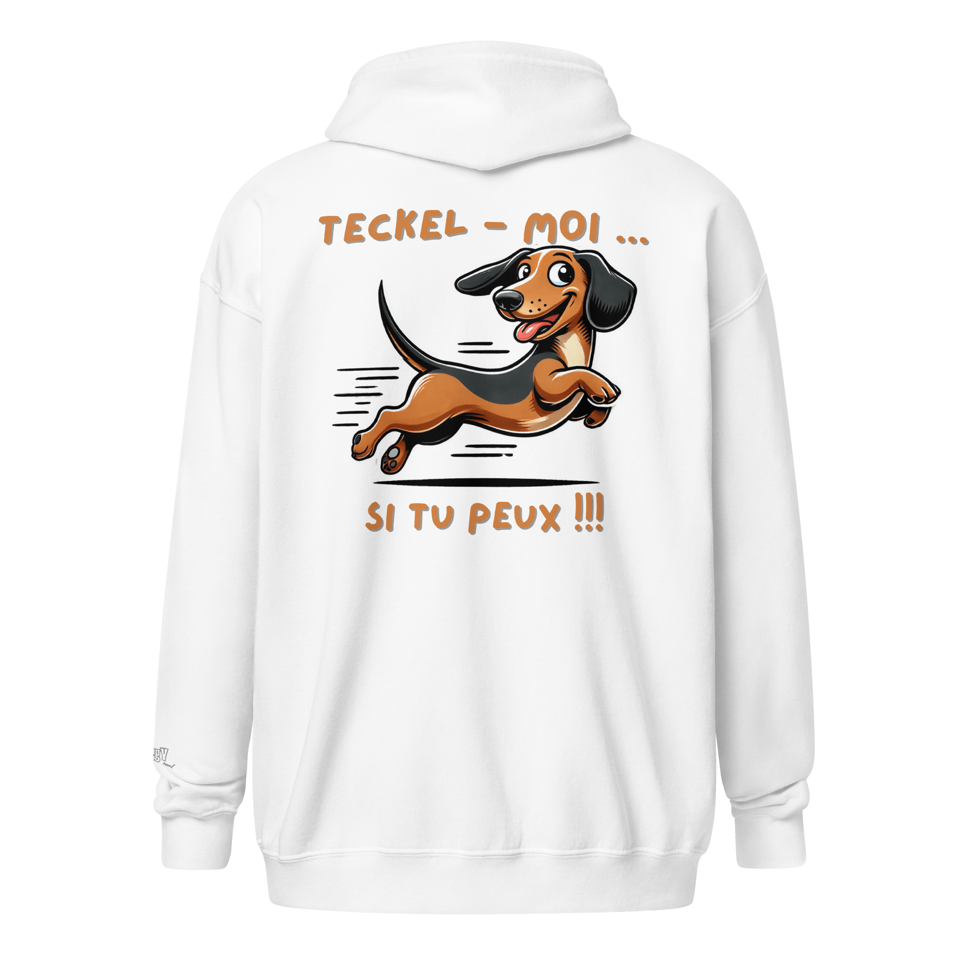 Veste à capuche épais unisexe à fermeture éclair classique - Collection Teckel - Doggy Trend