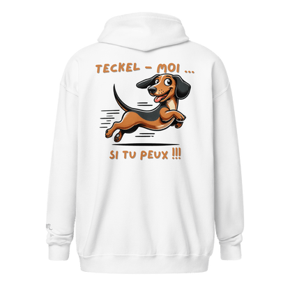 Veste à capuche épais unisexe à fermeture éclair classique - Collection Teckel - Doggy Trend