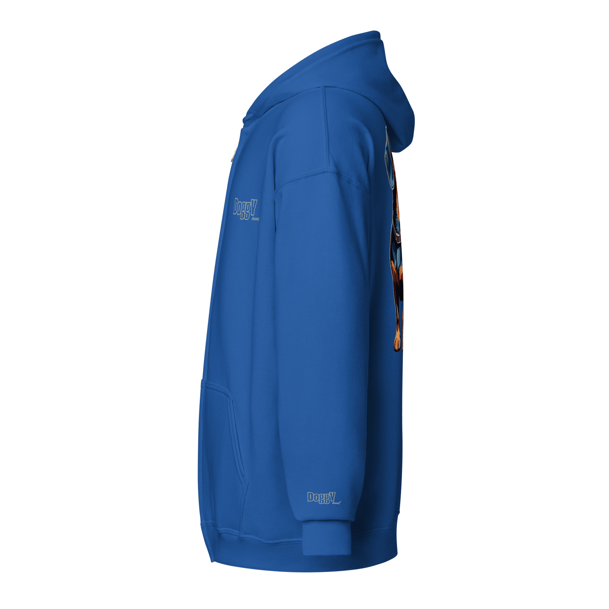 Veste à capuche épais unisexe à fermeture éclair classique - Collection Teckel - Doggy Trend
