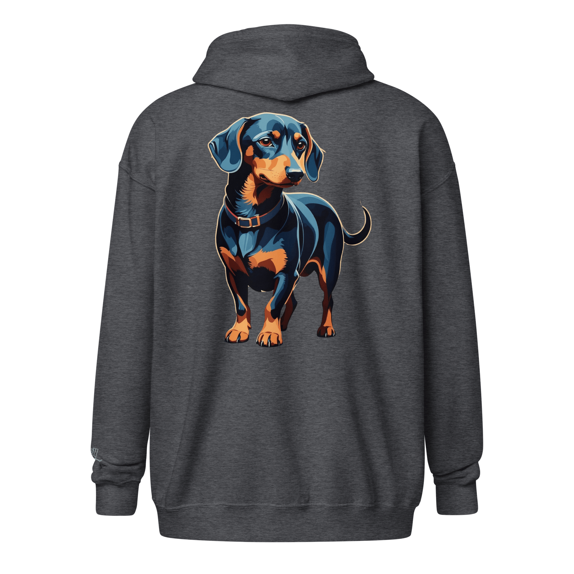 Veste à capuche épais unisexe à fermeture éclair classique - Collection Teckel - Doggy Trend