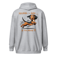 Veste à capuche épais unisexe à fermeture éclair classique - Collection Teckel - Doggy Trend