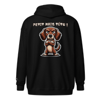Veste à capuche épais unisexe à fermeture éclair classique - Collection Teckel - Doggy Trend