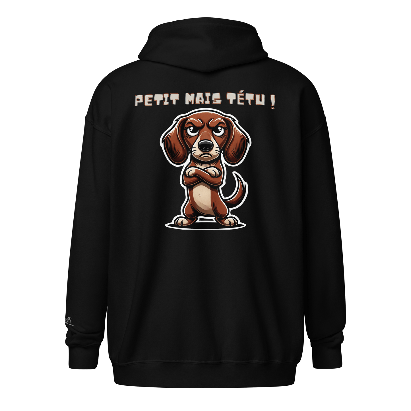 Veste à capuche épais unisexe à fermeture éclair classique - Collection Teckel - Doggy Trend