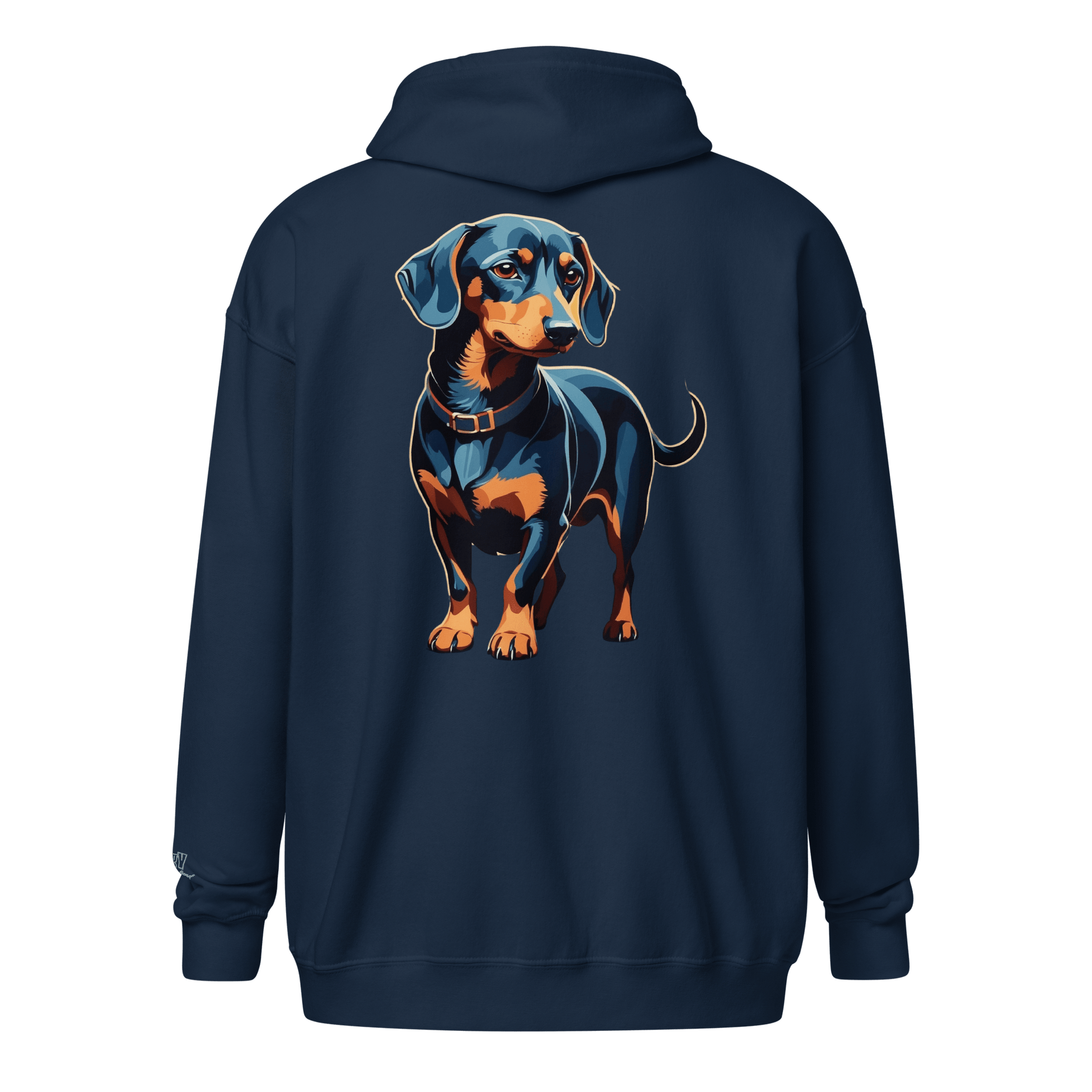 Veste à capuche épais unisexe à fermeture éclair classique - Collection Teckel - Doggy Trend