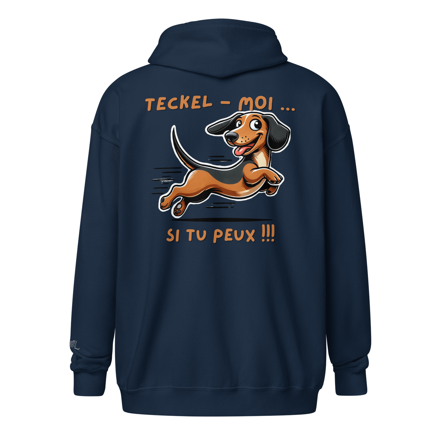 Veste à capuche épais unisexe à fermeture éclair classique - Collection Teckel - Doggy Trend