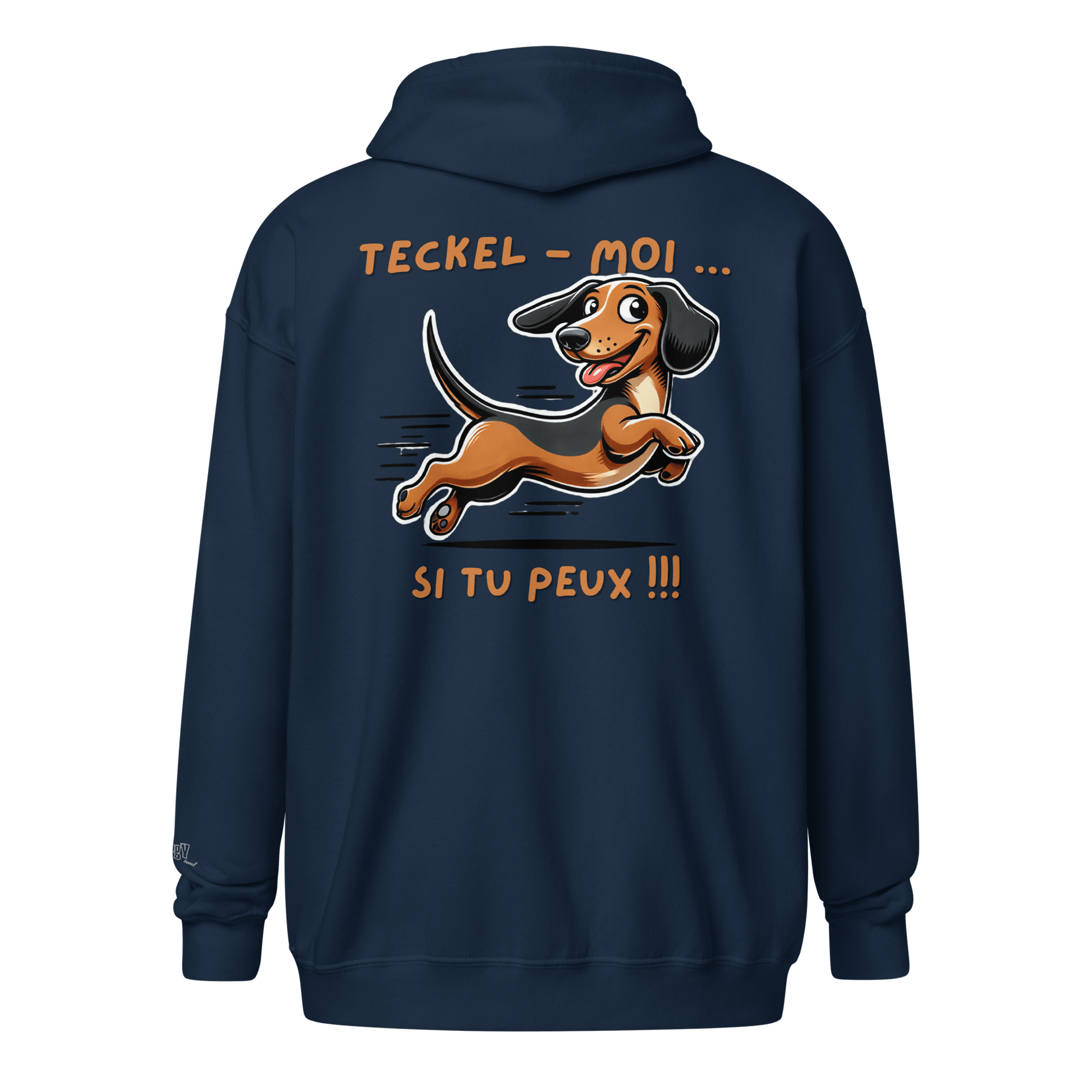 Veste à capuche épais unisexe à fermeture éclair classique - Collection Teckel - Doggy Trend