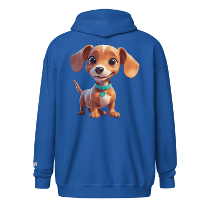 Veste à capuche épais unisexe à fermeture éclair classique - Collection Teckel - Doggy Trend