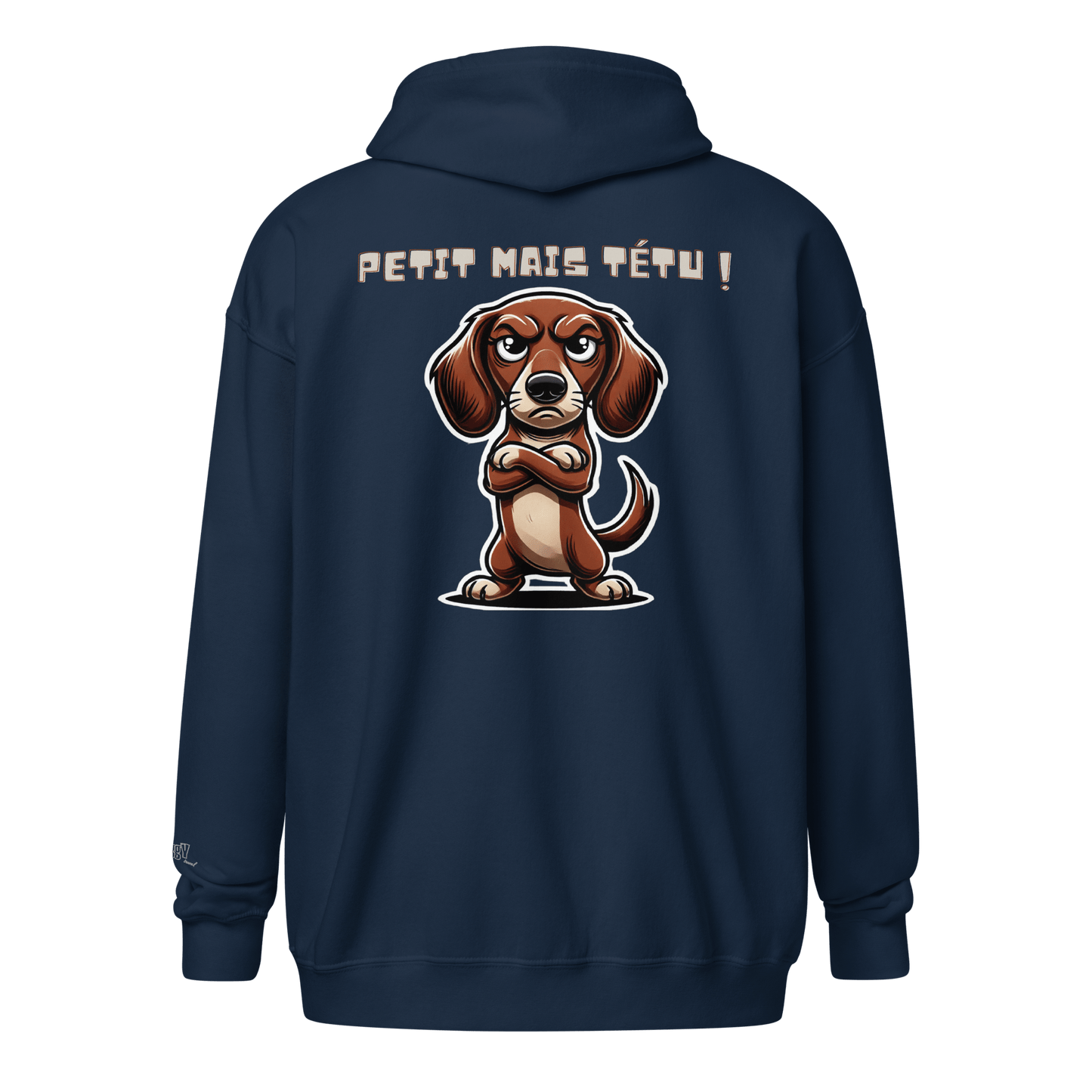 Veste à capuche épais unisexe à fermeture éclair classique - Collection Teckel - Doggy Trend
