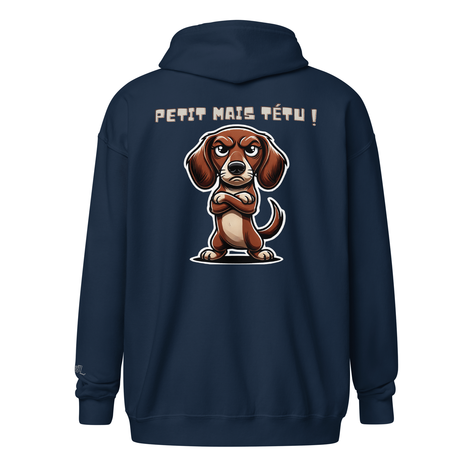 Veste à capuche épais unisexe à fermeture éclair classique - Collection Teckel - Doggy Trend