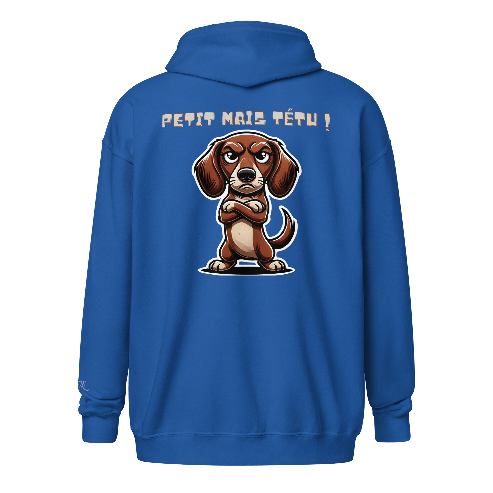 Veste à capuche épais unisexe à fermeture éclair classique - Collection Teckel - Doggy Trend