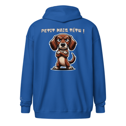 Veste à capuche épais unisexe à fermeture éclair classique - Collection Teckel - Doggy Trend