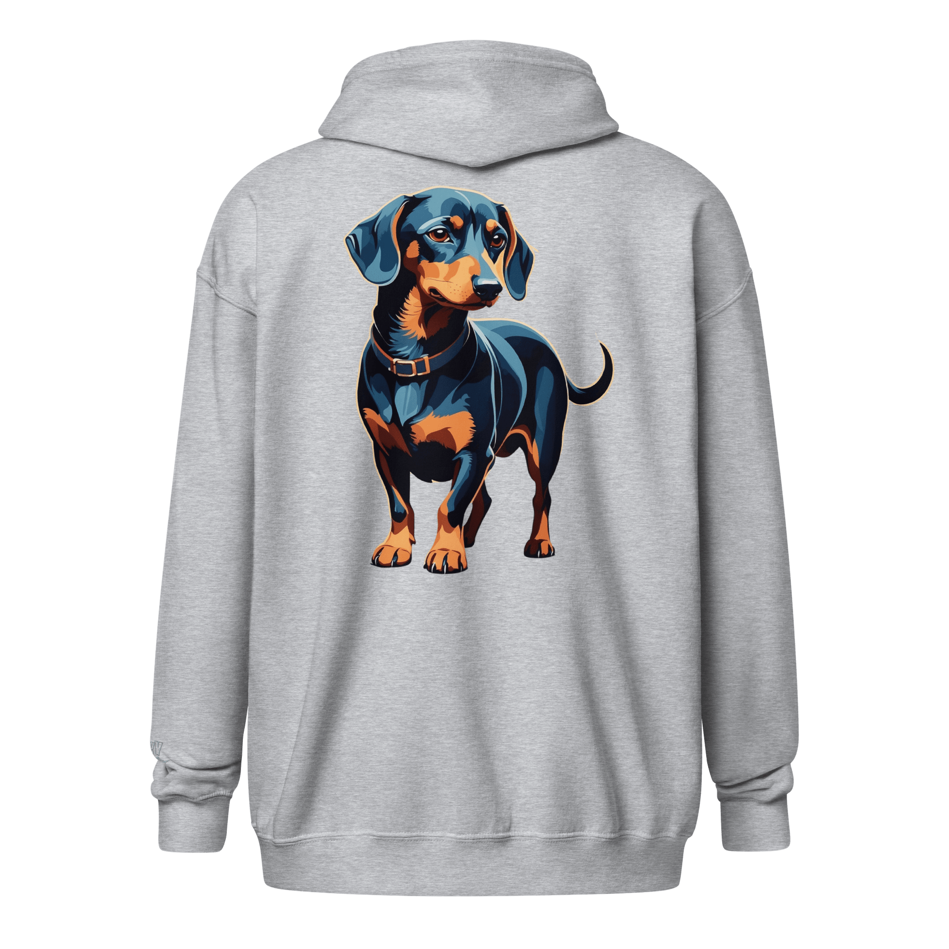 Veste à capuche épais unisexe à fermeture éclair classique - Collection Teckel - Doggy Trend
