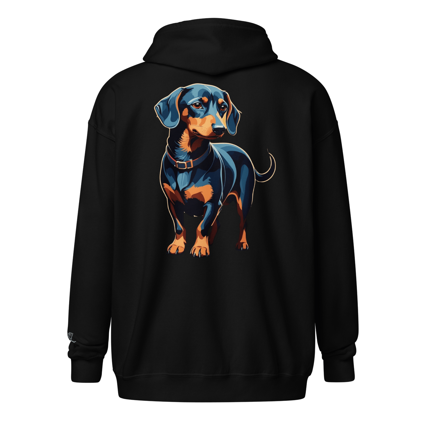 Veste à capuche épais unisexe à fermeture éclair classique - Collection Teckel - Doggy Trend