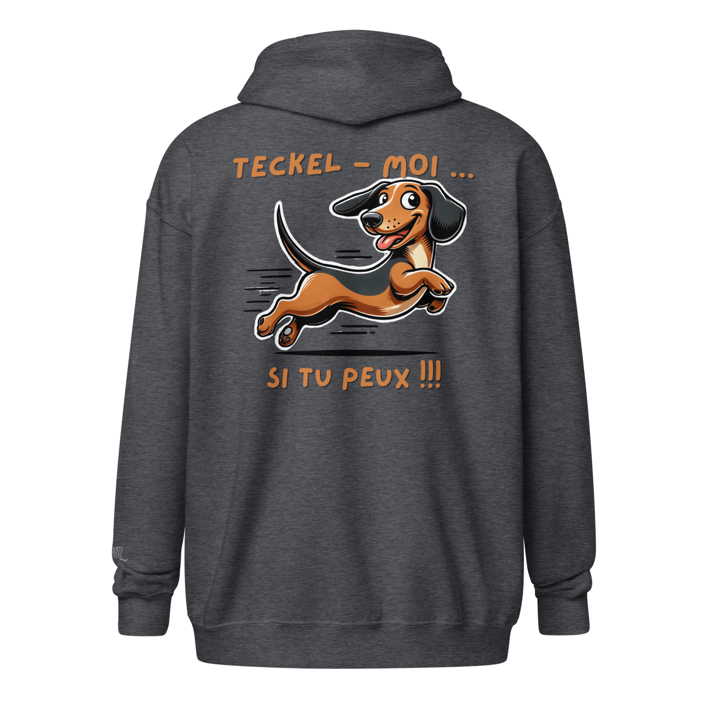 Veste à capuche épais unisexe à fermeture éclair classique - Collection Teckel - Doggy Trend