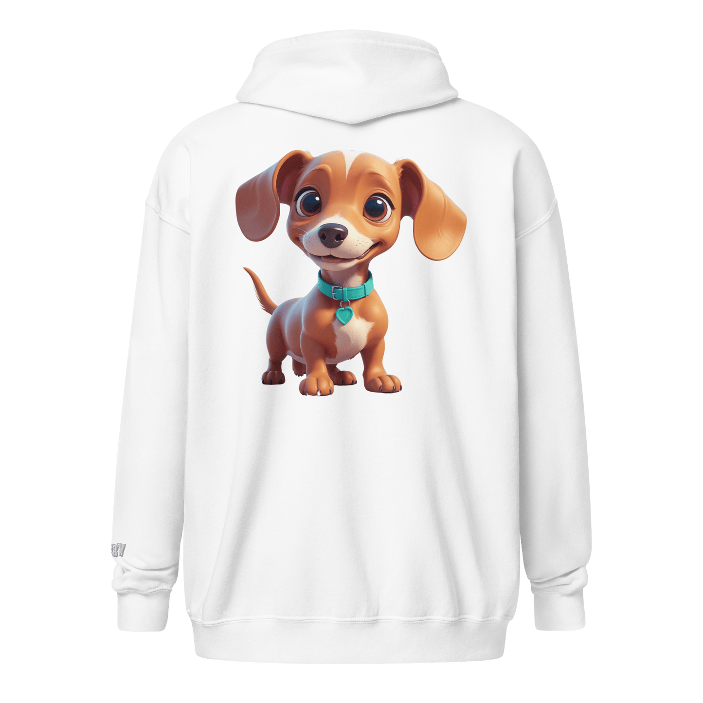 Veste à capuche épais unisexe à fermeture éclair classique - Collection Teckel - Doggy Trend