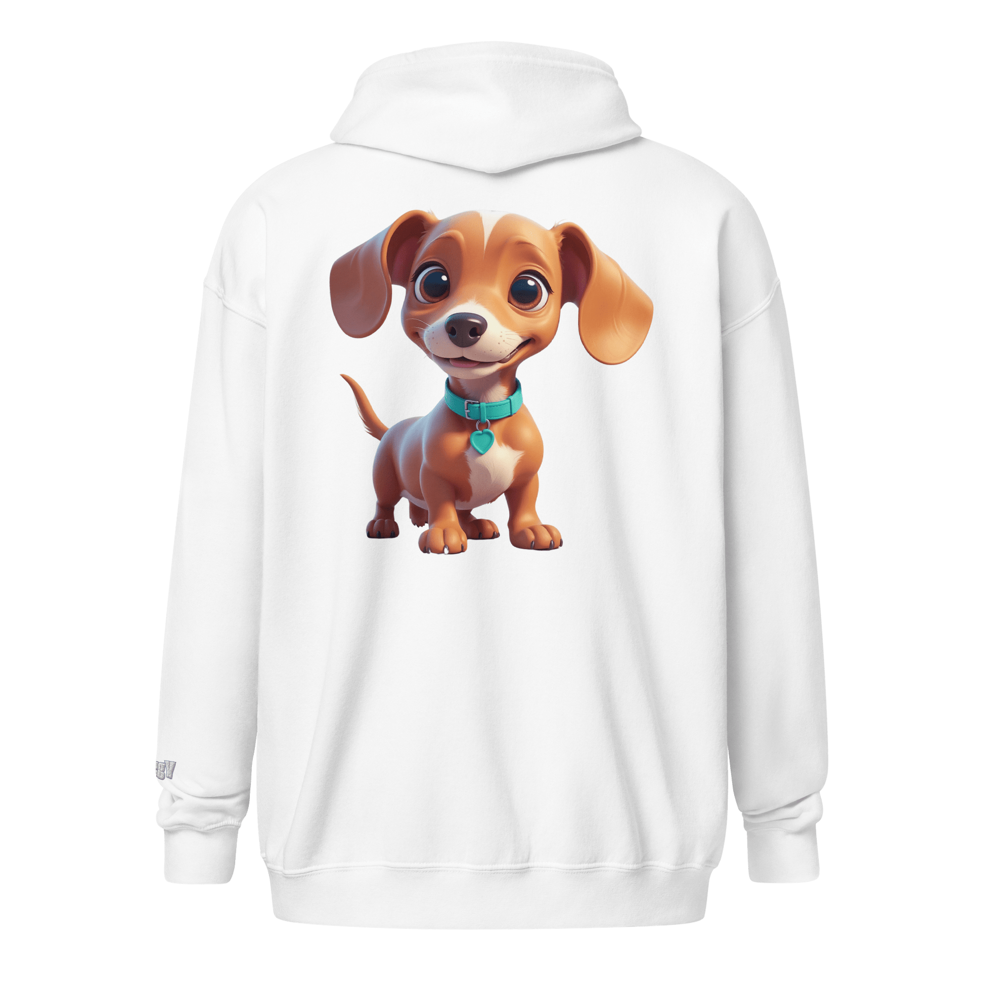 Veste à capuche épais unisexe à fermeture éclair classique - Collection Teckel - Doggy Trend