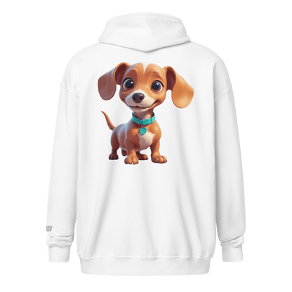 Veste à capuche épais unisexe à fermeture éclair classique - Collection Teckel - Doggy Trend