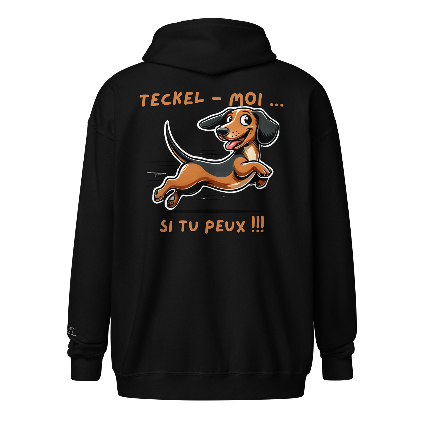 Veste à capuche épais unisexe à fermeture éclair classique - Collection Teckel - Doggy Trend