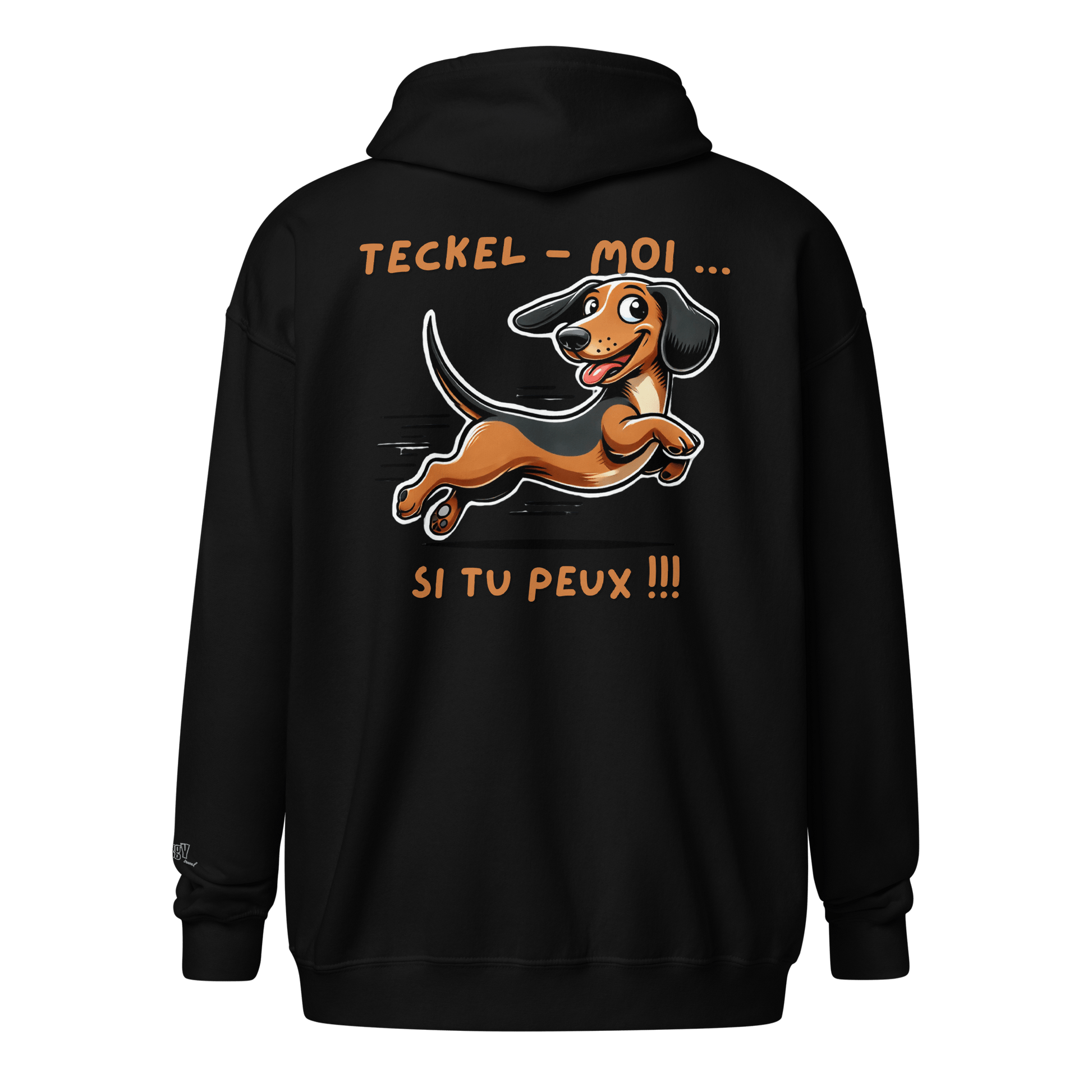 Veste à capuche épais unisexe à fermeture éclair classique - Collection Teckel - Doggy Trend